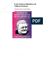 Patrones de Las Técnicas Hipnóticas de Milton Erickson - Richard Bandler