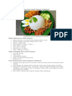 Resep Nasi Lemak Malaysia Tradisional