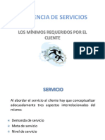 Mínimos Requeridos y Diseño Del Servicio