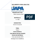 Tarea I Dereho Comparado