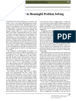 Engaging People in Meaningful Problem Solving: Editorial