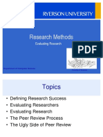 Evaluating Research