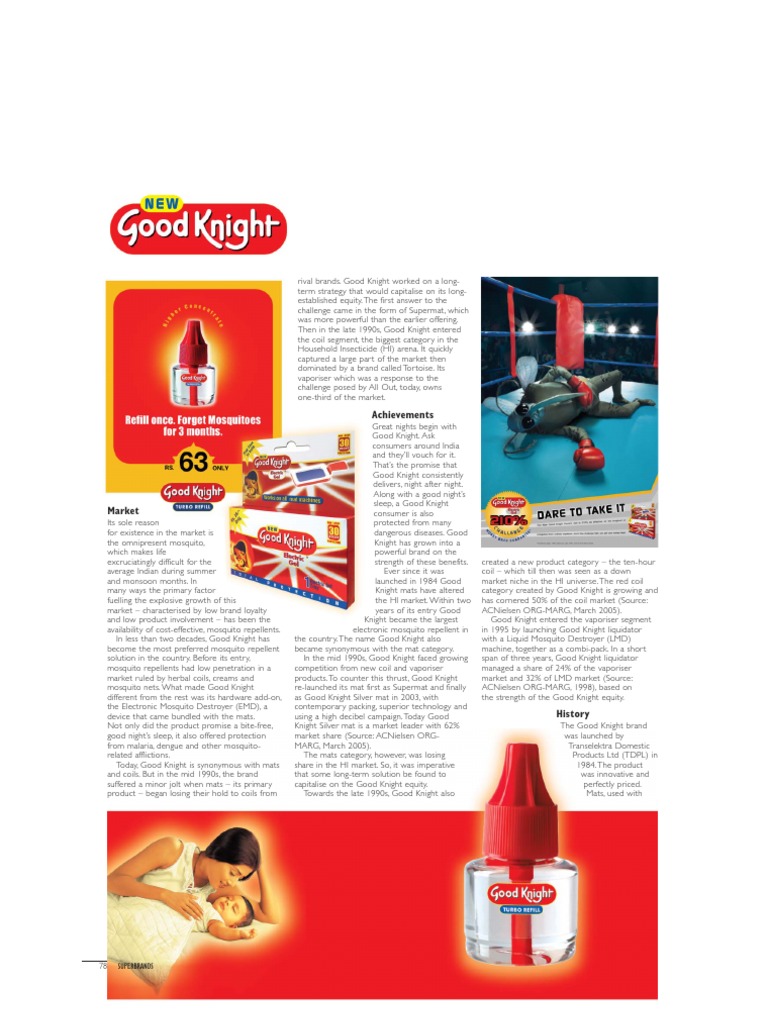 Good Knight: India's Leading Mosquito Repellent | PDF | Brand | Marketing