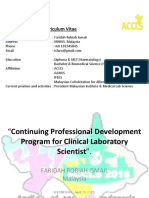 SYMPO 2-2 Continuing Professional Development Program For Clinical Laboratory - Faridah PDF