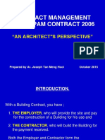 57 151202 1227452745 Contract Management Under Pam Contract 2006 an Architects Perspective by Ar Joseph Tan