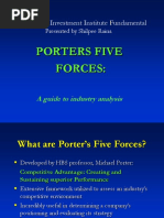 Porters Five Forces:: The Mcintire Investment Institute Fundamental