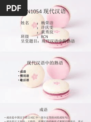 n1054现代汉语中的熟语
