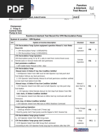 41A15 Function & Interlock Test Record Sheet for HRSG Tag 10- CPH System