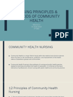 Nursing Principles Methods of Community Health