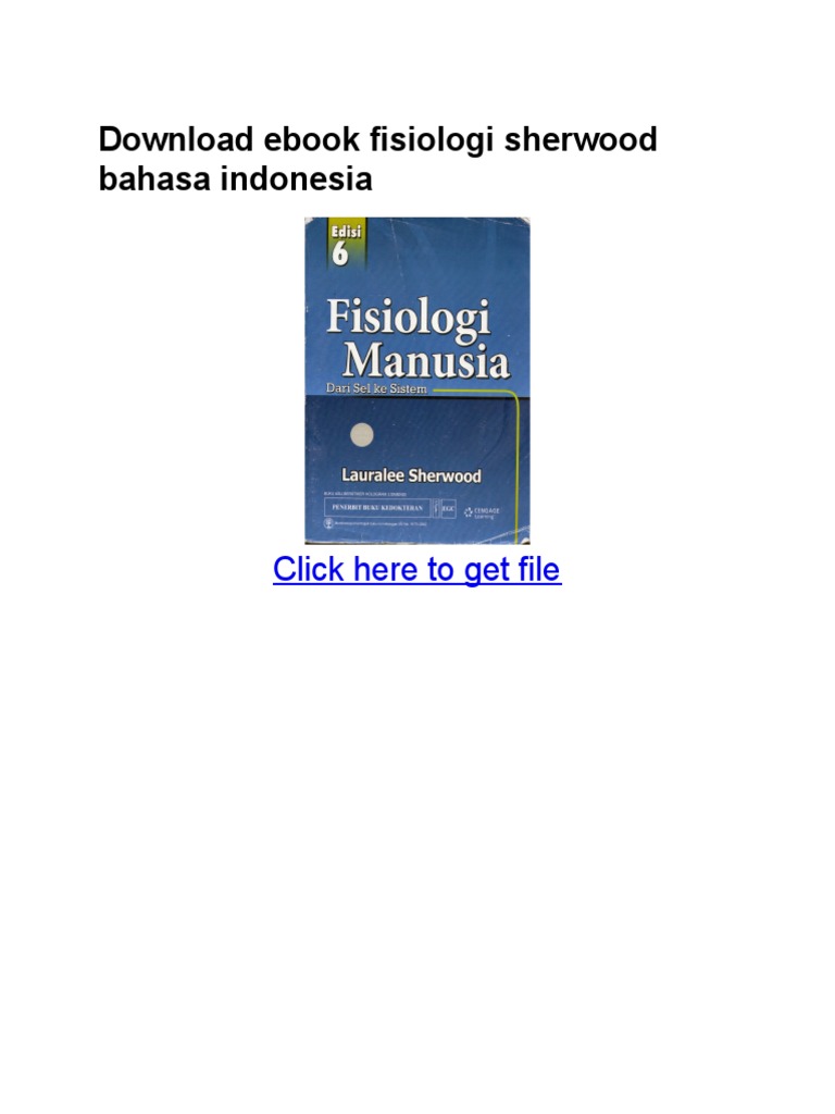 Ebook Fisiologi Sherwood Bahasa Indonesia PDF