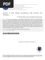 Analysis of Data Mining Classification With Decision Tree Technique