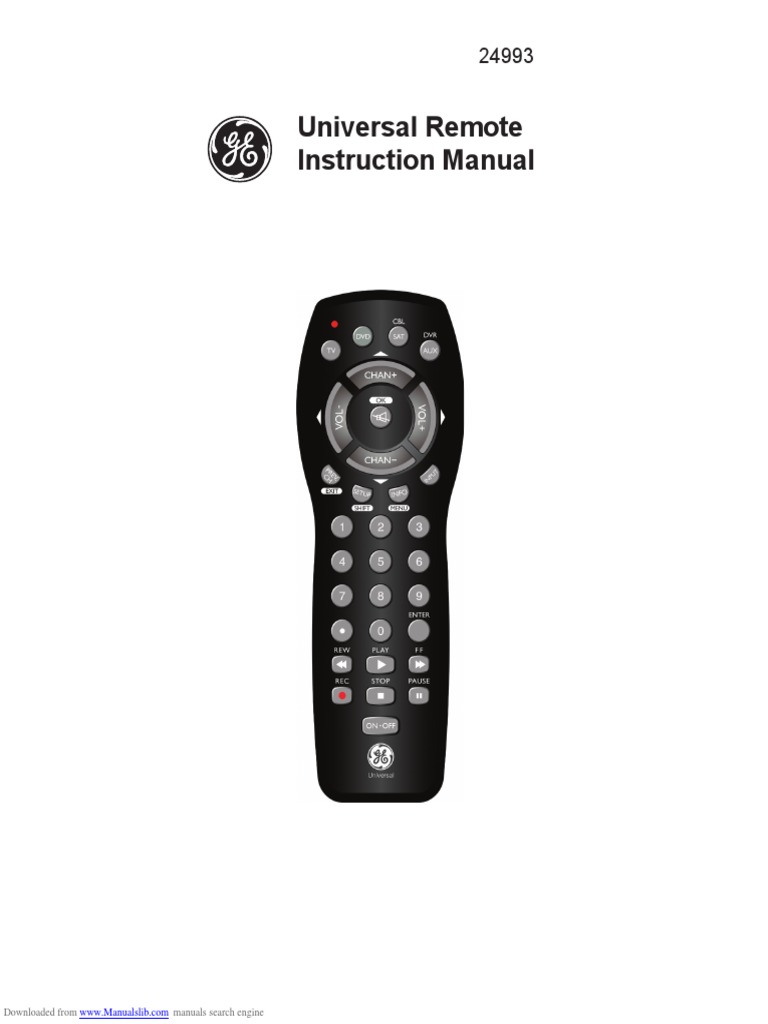 Universal Control An Instruction Manual for Programming and Operating