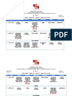 Time Table - Week 05 - July 30 - August 04, 2018 - Semester I - Batch 2018-23