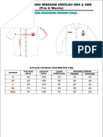 Standar Ukuran Seragam Sekolah PDF