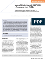 Welding Metallurgy of Dissimilar AISI 430/DQSK Steels Resistance Spot Welds