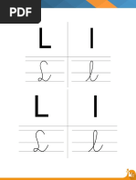 Escritura y Reconocimiento de la Letra L | PDF | Lingüística | Escritura
