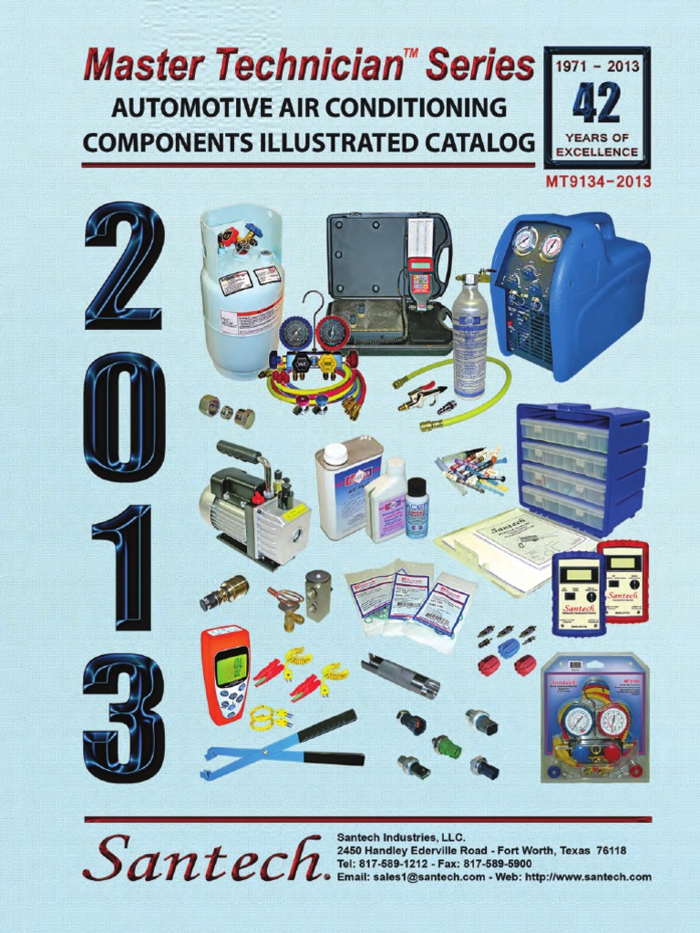 Santech Technition Series Catalog PDF Lubricant Air Conditioning