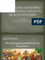 Kalagayang Ekonomiko NG Pilipinas Sa Panahon NG Kolonyalismo