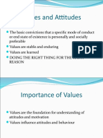 Values, Attitudes and Cultures