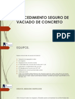 Procedimiento Seguro de Vaciado de Concreto