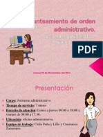 Planteamiento de Orden Administrativo