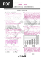 GATE ME 2014 Actual Paper