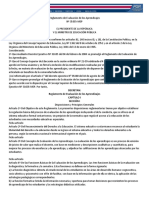 Reglamento de Evaluación de Los Aprendizajes Vigente