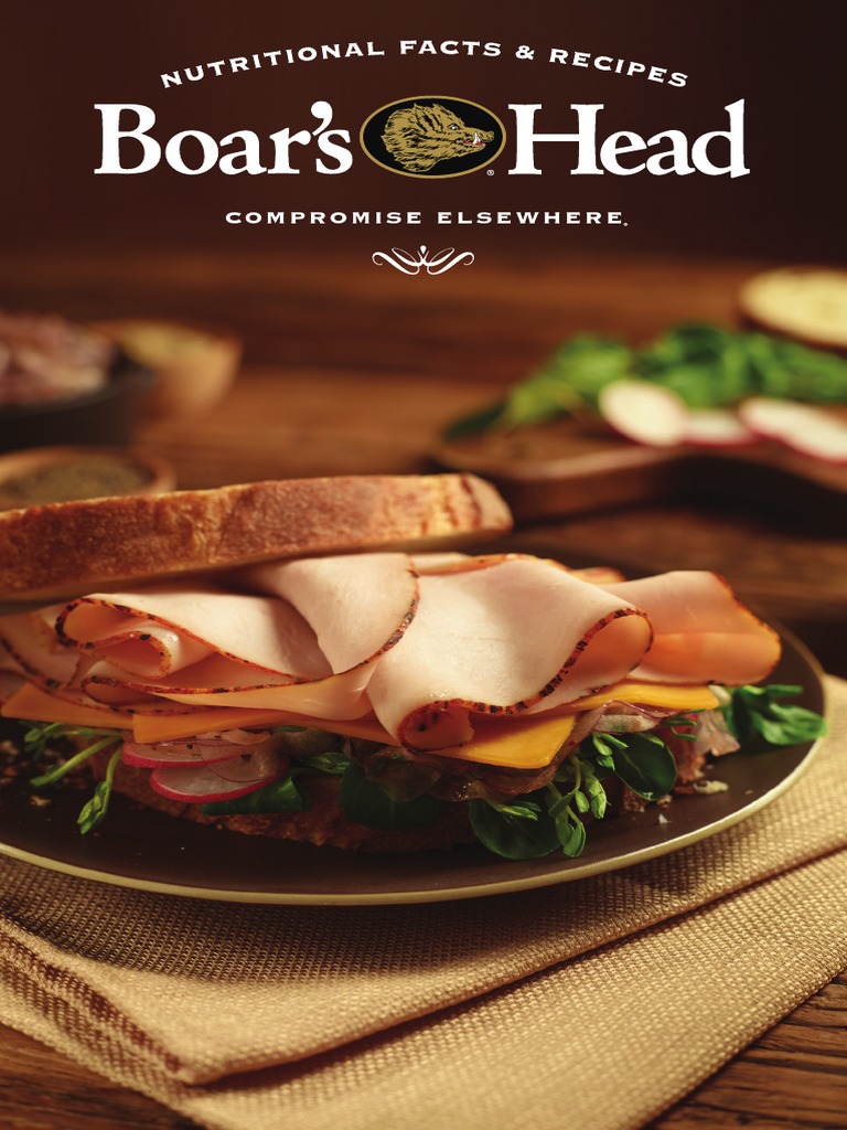 Boars Head PDF Nutrition Facts Label Ham
