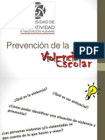 Prevención de Violencia Escolar