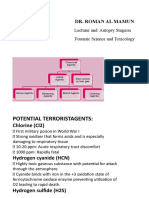 Potential Terrorist agents (Bioterrorism)