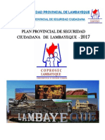 Plan Provincialde Seguridad Ciudadana Lambayeque Ano 2017