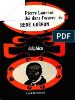 Jean Pierre Laurant Le Sens Cache Dans L Oeuvre de Rene Guenon PDF