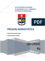 Práctica #4 Presión Hidrostática