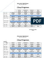 CLASS Program SY 2017 2018 All Levels