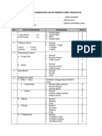 Pemeriksaan Kesehatan Calon Peserta Didik Tahun 2018