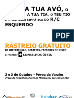 Rastreio Povoa de Varzim - Diabetes, Hipertensão - 2 e 3 Outubro 2010