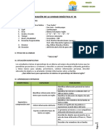 Planificación de La Unidad Didáctica n01 - Ingles - Primero