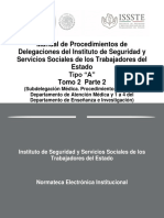 Manual de Procedimientos ISSSTE Subdelegación Médica