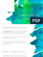 Direct and Indirect Objects Worksheets
