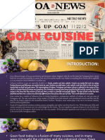 Cuisine of Goa by Chef Sachin