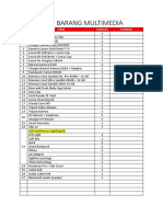 Inventory of Multimedia Items