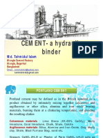 CEMENT - The Hydraulic Binder