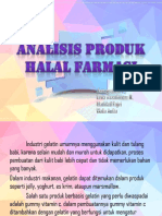Analisis Produk Halal Farmasi (Tugas)
