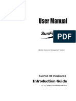 Introduction Guide SunFish HR Version 5.5