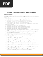 Ericsson WCDMA Counters and KPIs Training - V1