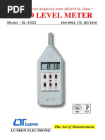 Sound Level Meter: Model: SL-4022