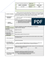 Jmar I. Almazan: School Grade Level Teacher Learning Area Date Quarter First Sections