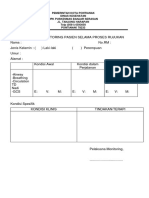 Form Monitoring Pasien Selama Proses Rujukan