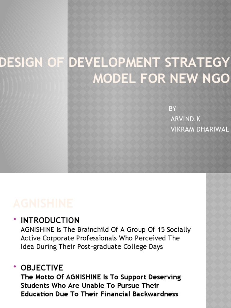 Design of Development Strategy Model For New Ngo | PDF | Swot Analysis ...