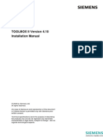 TOOLBOX II Version 4.10 Installation Manual: © 2008 by Siemens AG